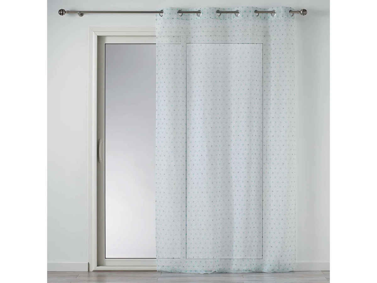 Rideau Voilage à Œillets "Constelline" 140x240cm Bleu