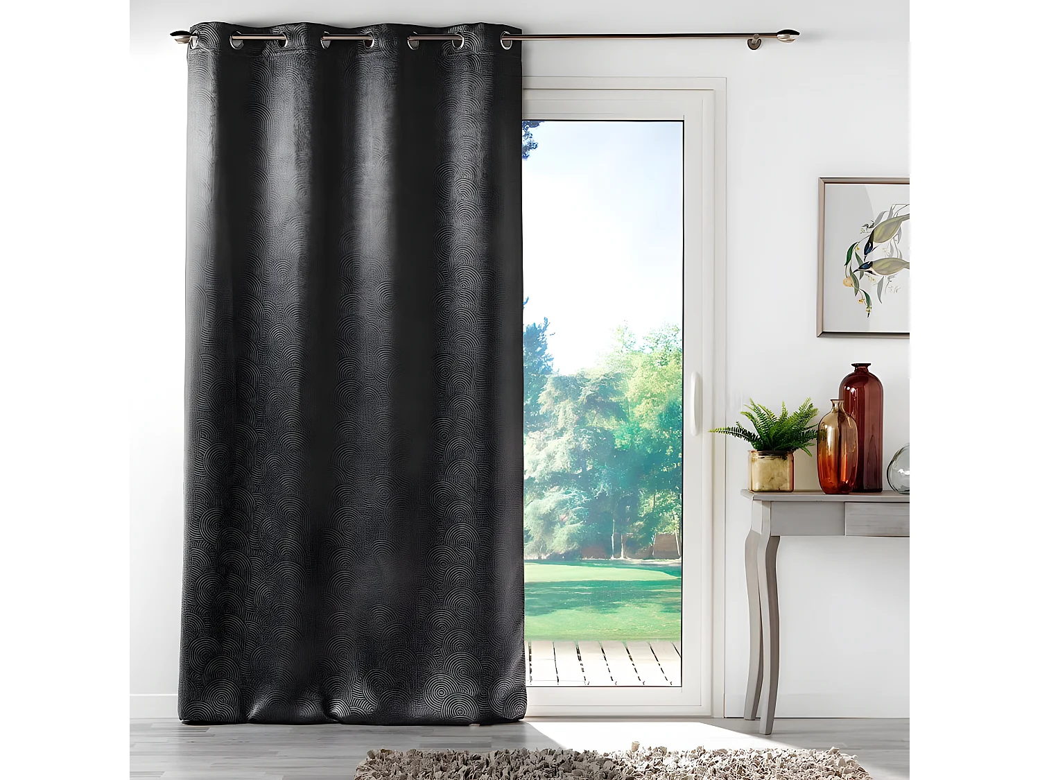 Rideau Occultant "Anthea" 135x240cm Anthracite