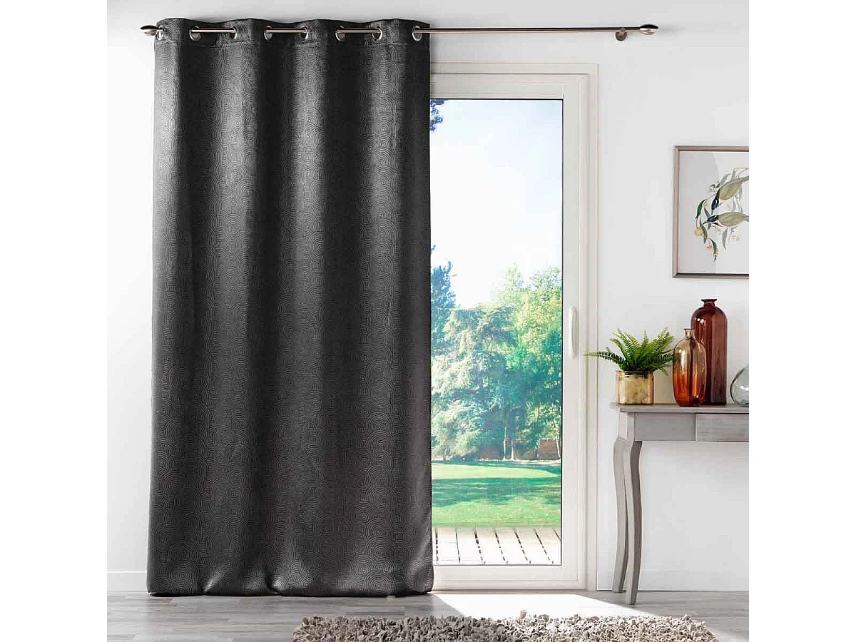 Rideau Occultant "Anthea" 135x240cm Anthracite