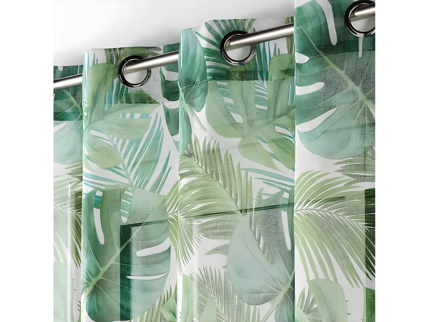 Rideau Voilage "Rio de Janeiro" 140x240cm Blanc