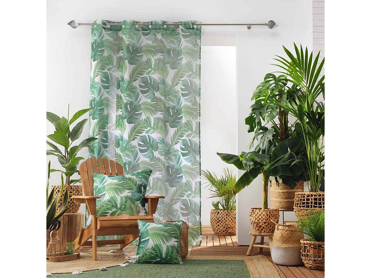 Rideau Voilage "Rio de Janeiro" 140x240cm Blanc