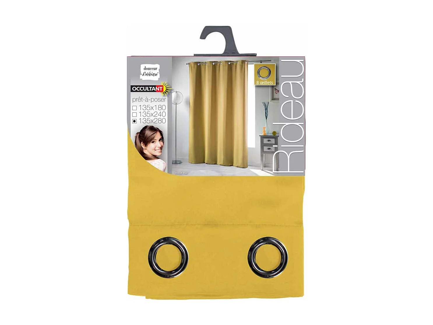 Rideau Occultant "Occult" 135x280cm Miel