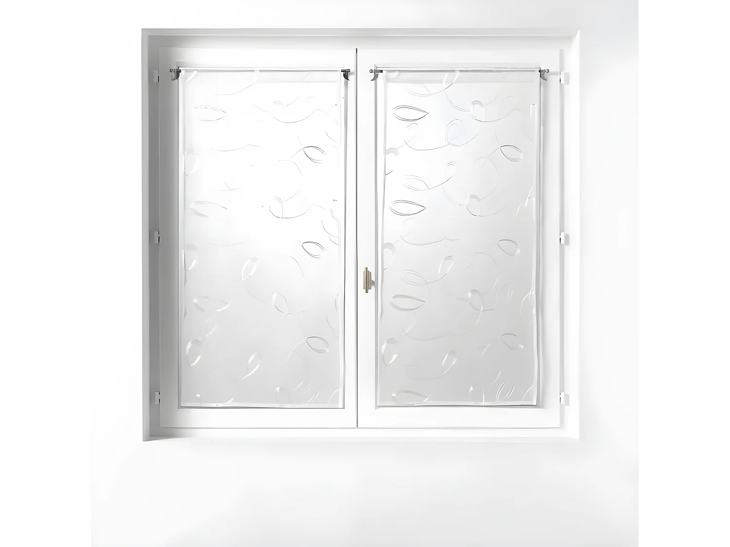 Paire de Voilages "Hoops" 60x90cm Blanc