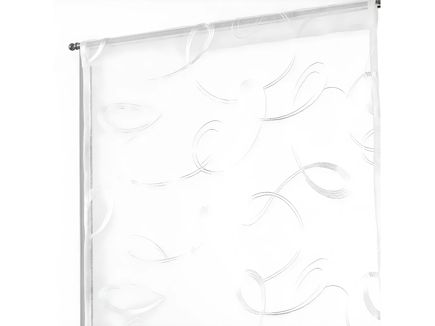 Paire de Voilages "Hoops" 60x90cm Blanc