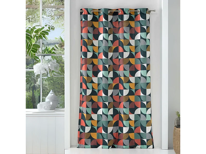 Cortina de moda geométrica 140 x 240 cm