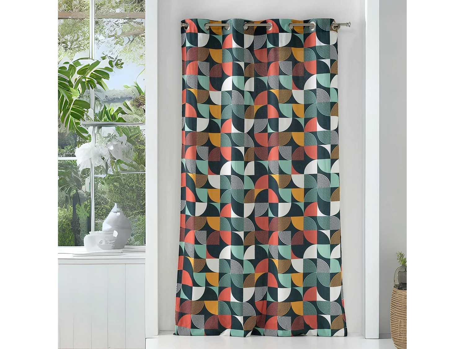 Cortina de moda geométrica 140 x 240 cm