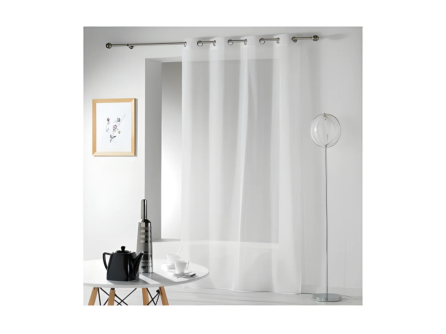 Rideau Voilage "Telma" 140x240cm Blanc