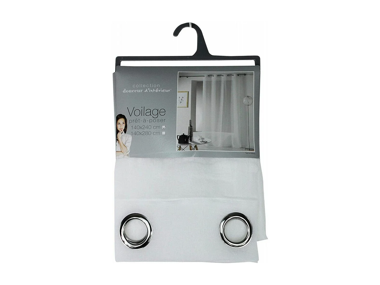 Rideau Voilage "Telma" 140x240cm Blanc