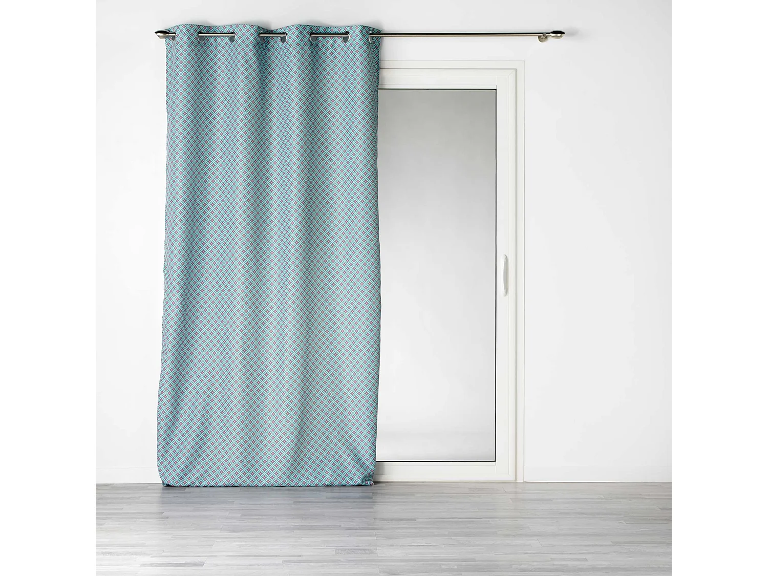 Rideau à Œillets Imprimé "Havana" 140x260cm Menthe