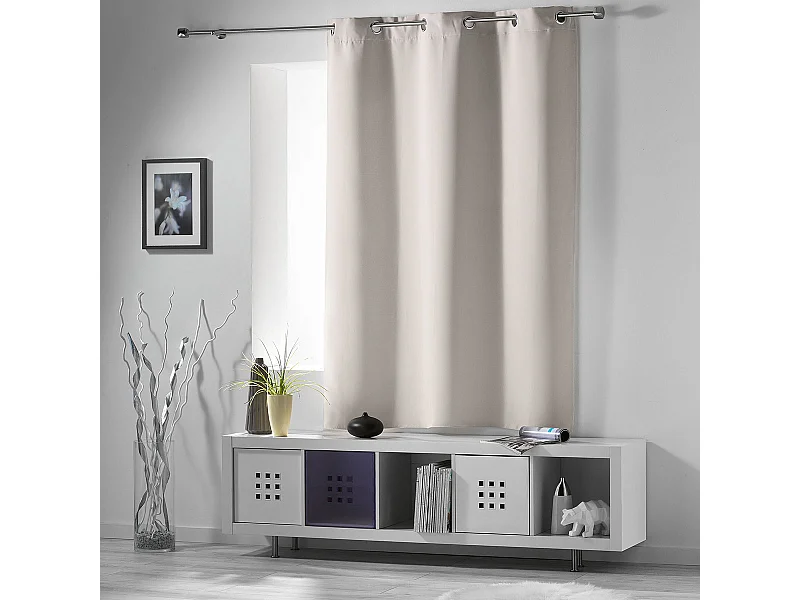 Cortina opaca para radiador de baja altura con un 90 % de oscurecimiento 135 x 180 cm