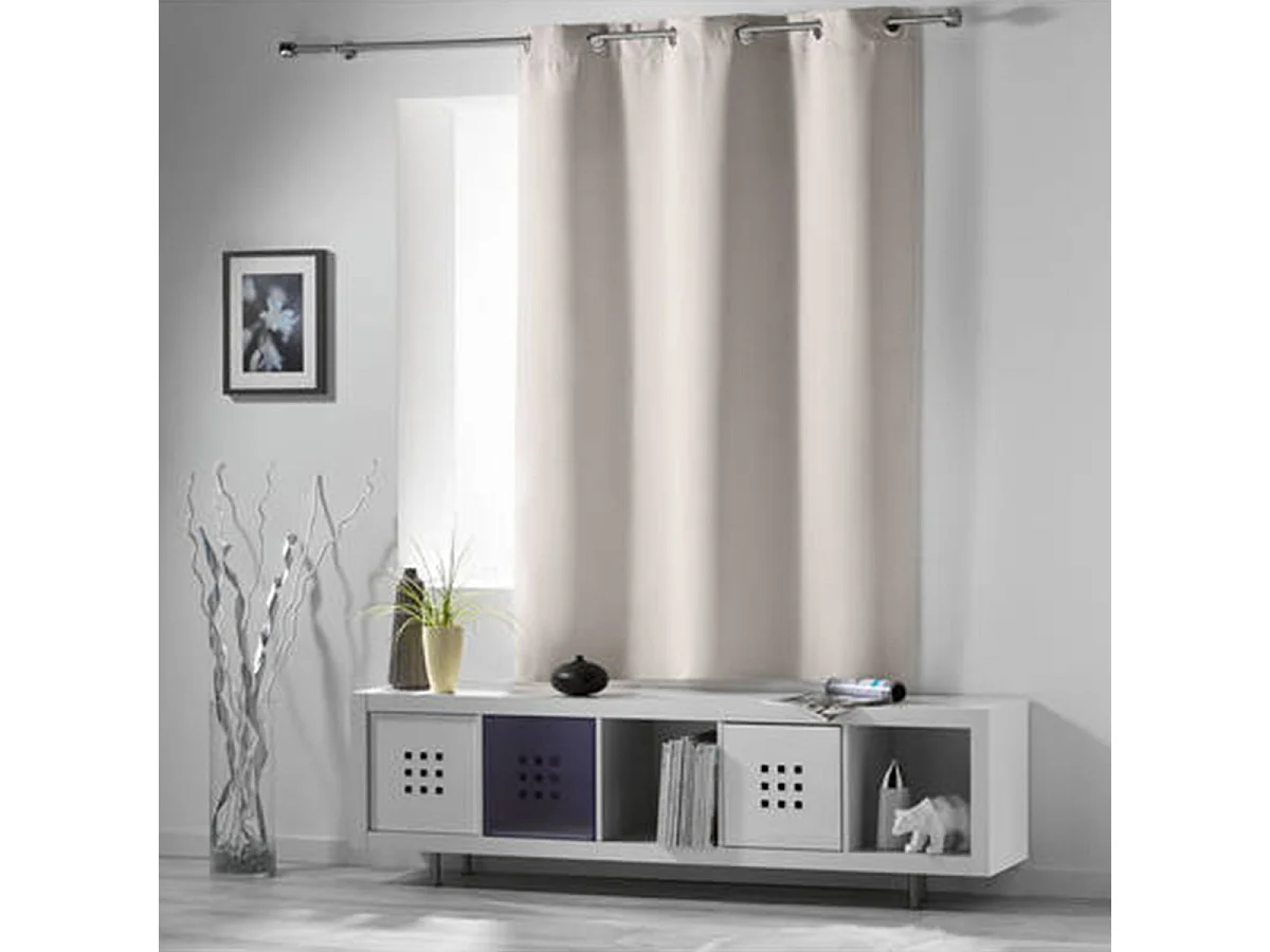 Rideau Occultant "Noche" 135x180cm Ivoire