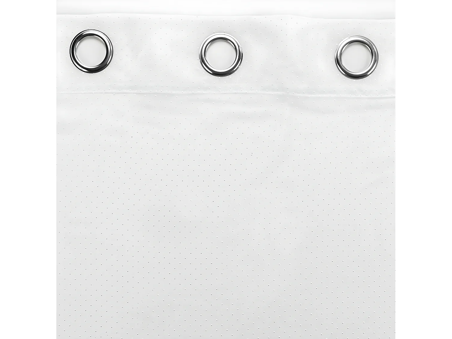 Rideau Voilage à Œillets "Perlina" 140x280cm Blanc