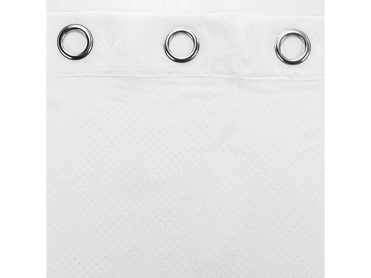 Rideau Voilage à Œillets "Perlina" 140x280cm Blanc