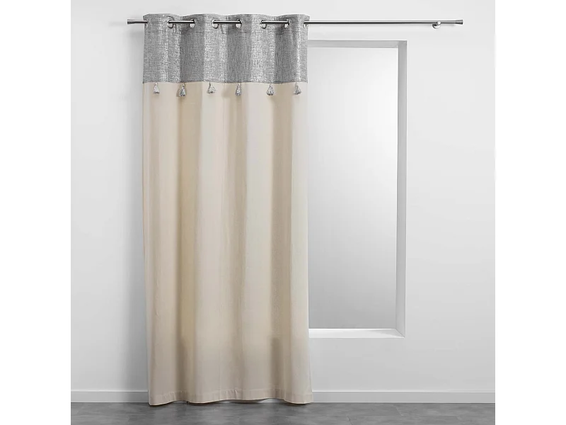 Rideau à Œillets "New Sultan" 140x240cm Argent