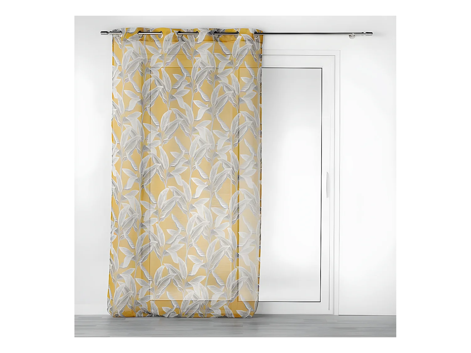 Rideau Voilage à Œillets "Isibelle" 140x240cm Jaune