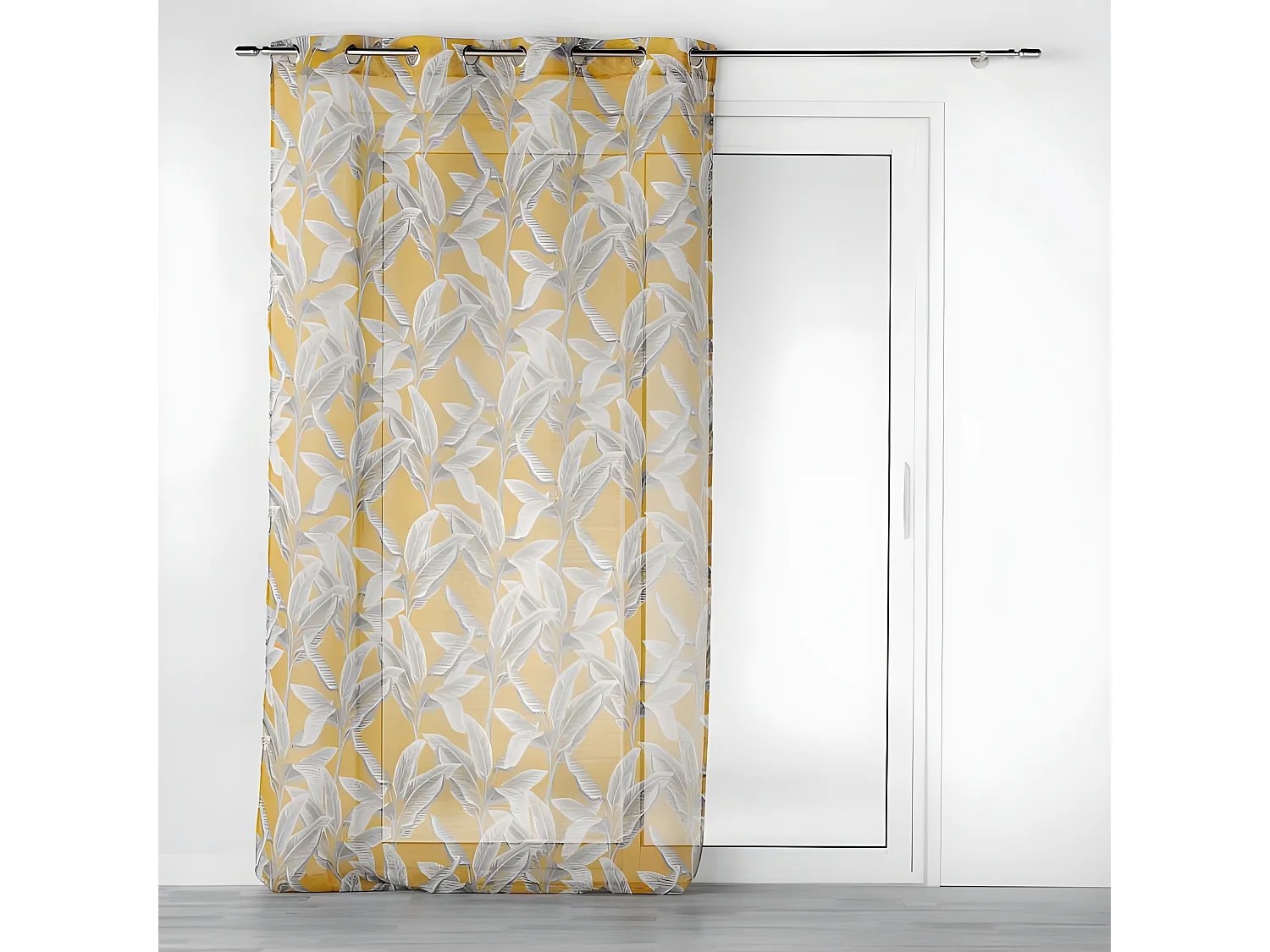 Rideau Voilage à Œillets "Isibelle" 140x240cm Jaune