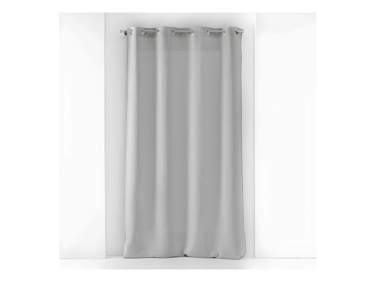 Rideau Voilage à Œillets "Soane" 140x240cm Gris