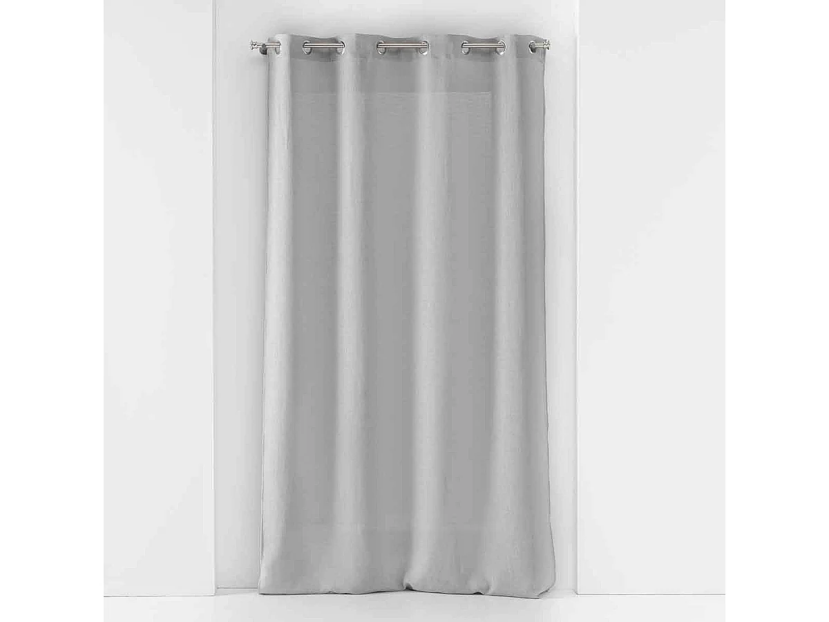 Rideau Voilage à Œillets "Soane" 140x240cm Gris