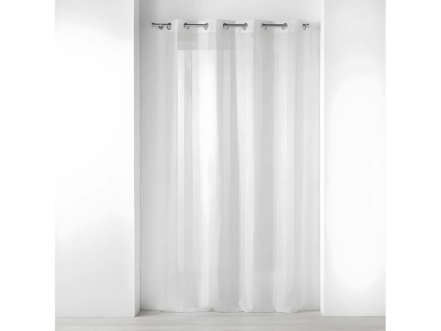 Rideau Voilage à Œillets "Elizeon" 140x280cm Blanc