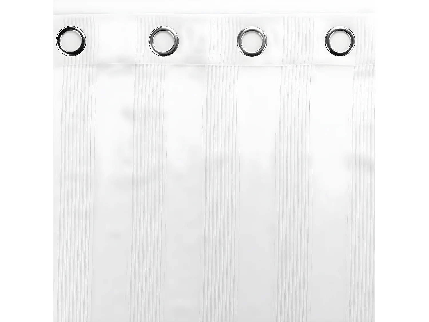 Rideau Voilage à Œillets "Elizeon" 140x280cm Blanc