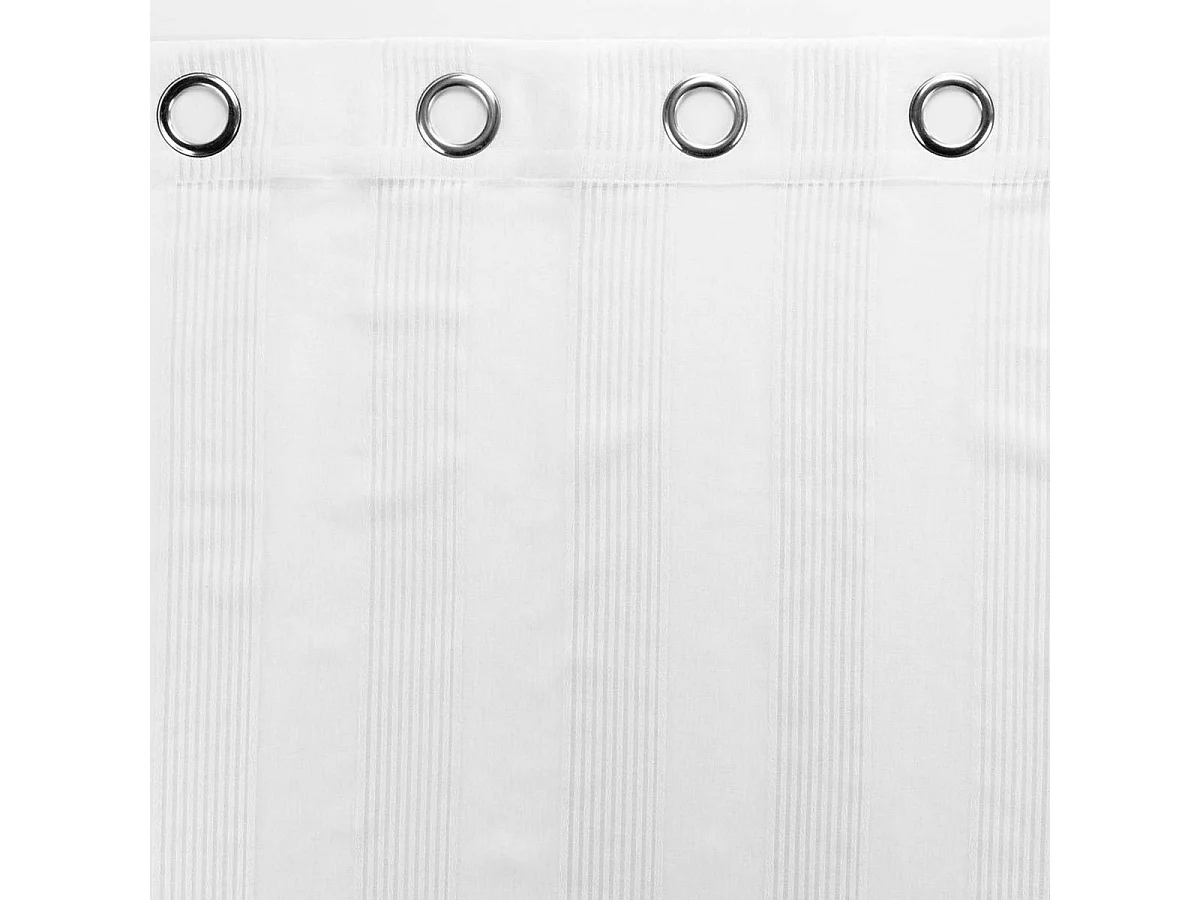 Rideau Voilage à Œillets "Elizeon" 140x280cm Blanc
