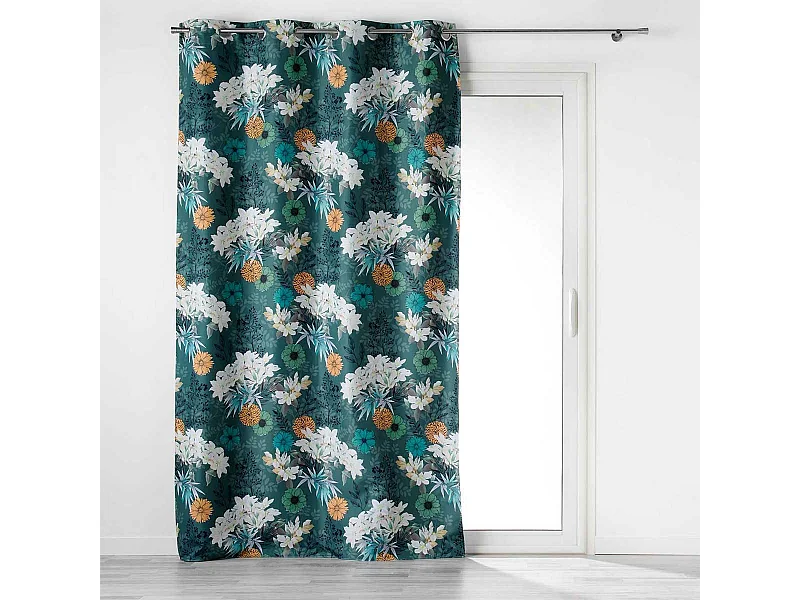 Rideau à Œillets Occultant "Osaka" 135x260cm Bleu