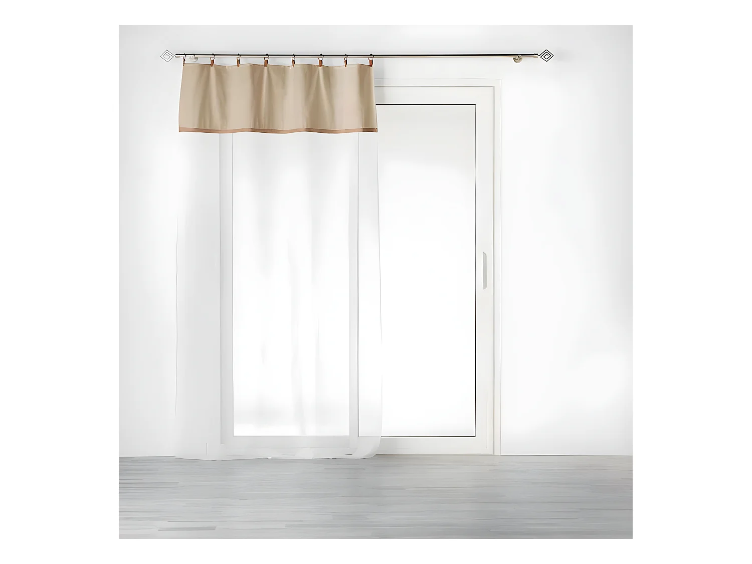 Rideau Voilage à Anneaux "Leana" 140x240cm Beige