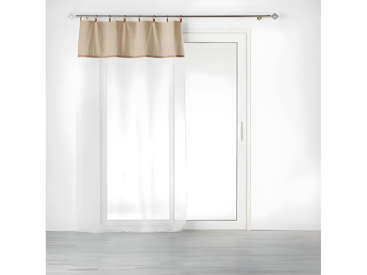 Rideau Voilage à Anneaux "Leana" 140x240cm Beige