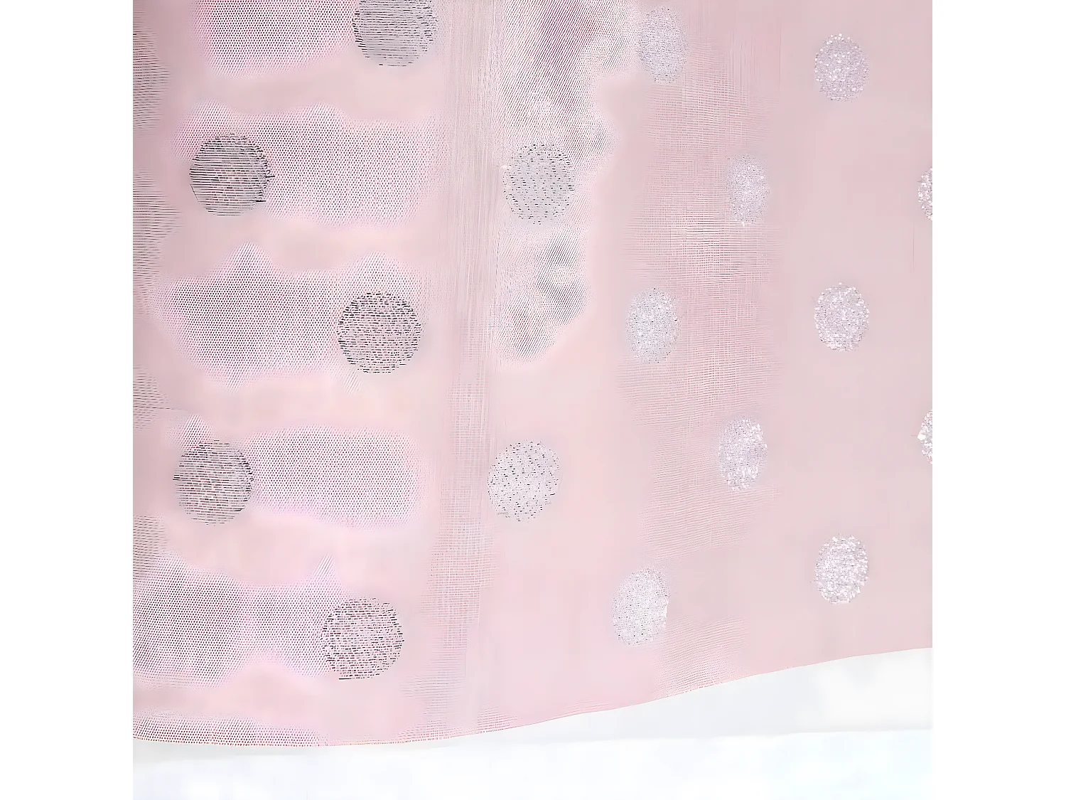 Rideau Voilage à Œillets "Minnie" 140x240cm Rose