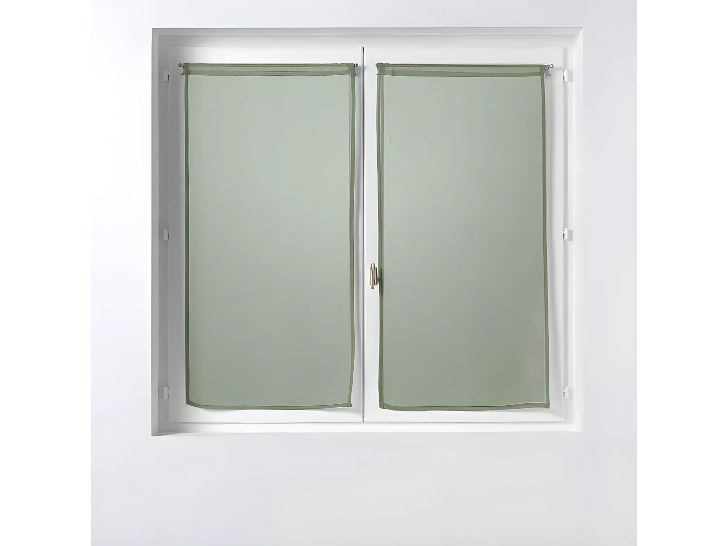 Paire de Voilages "Sandra" 60x160cm Kaki