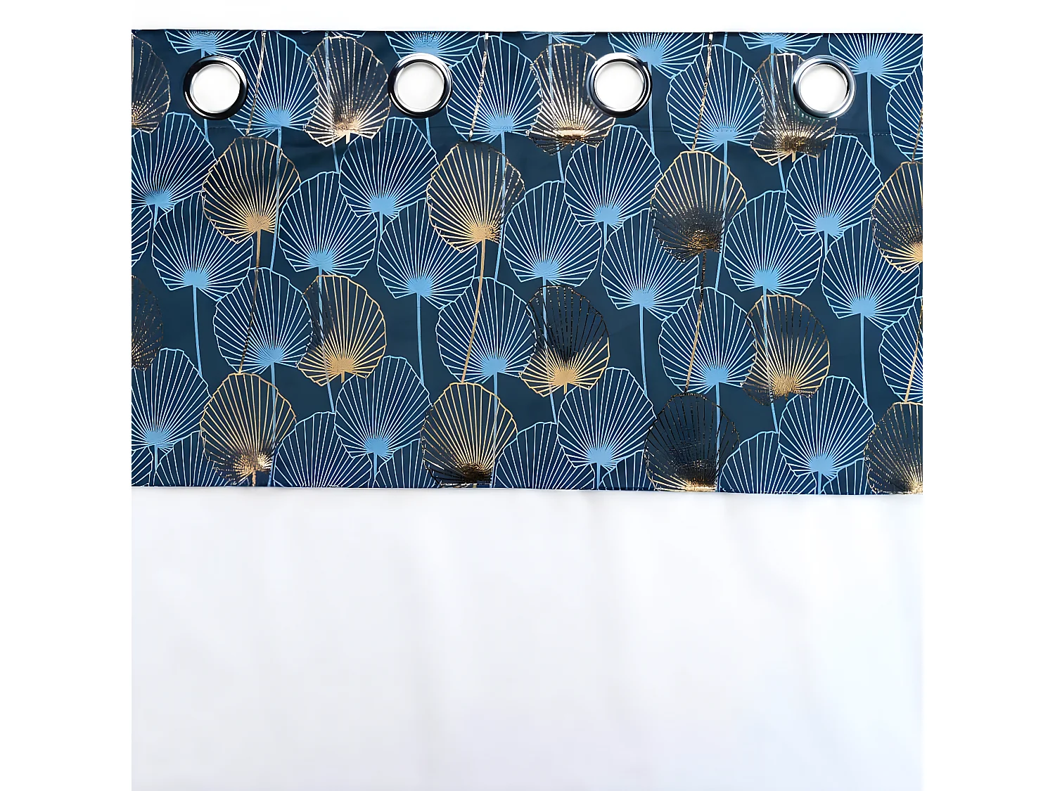 Rideau Voilage à Œillets "Clairine" 140x240cm Bleu