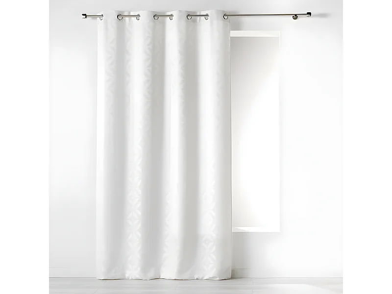 Rideau à Oeillets "Majestic" 140x260cm Blanc