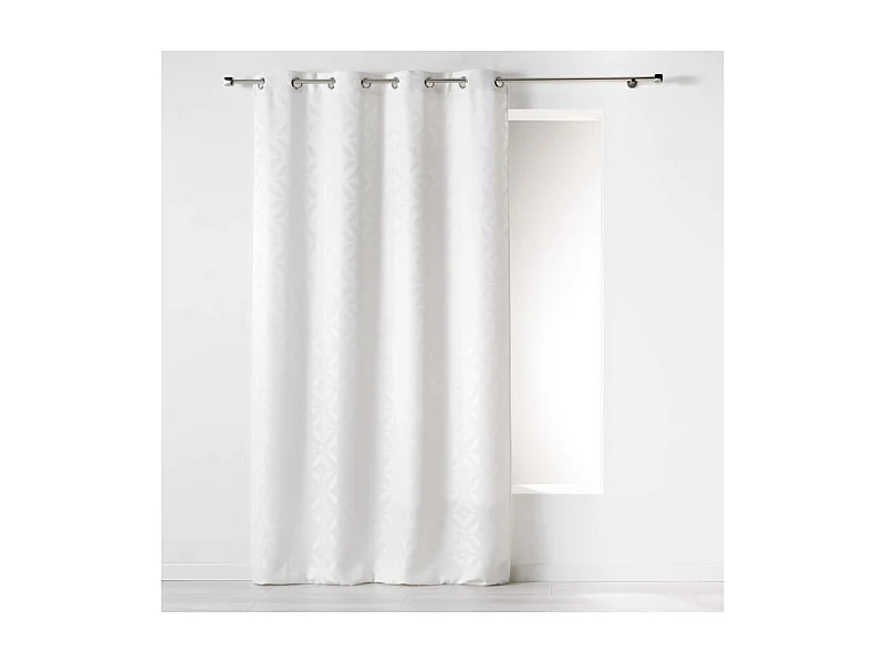 Rideau à Oeillets "Majestic" 140x260cm Blanc