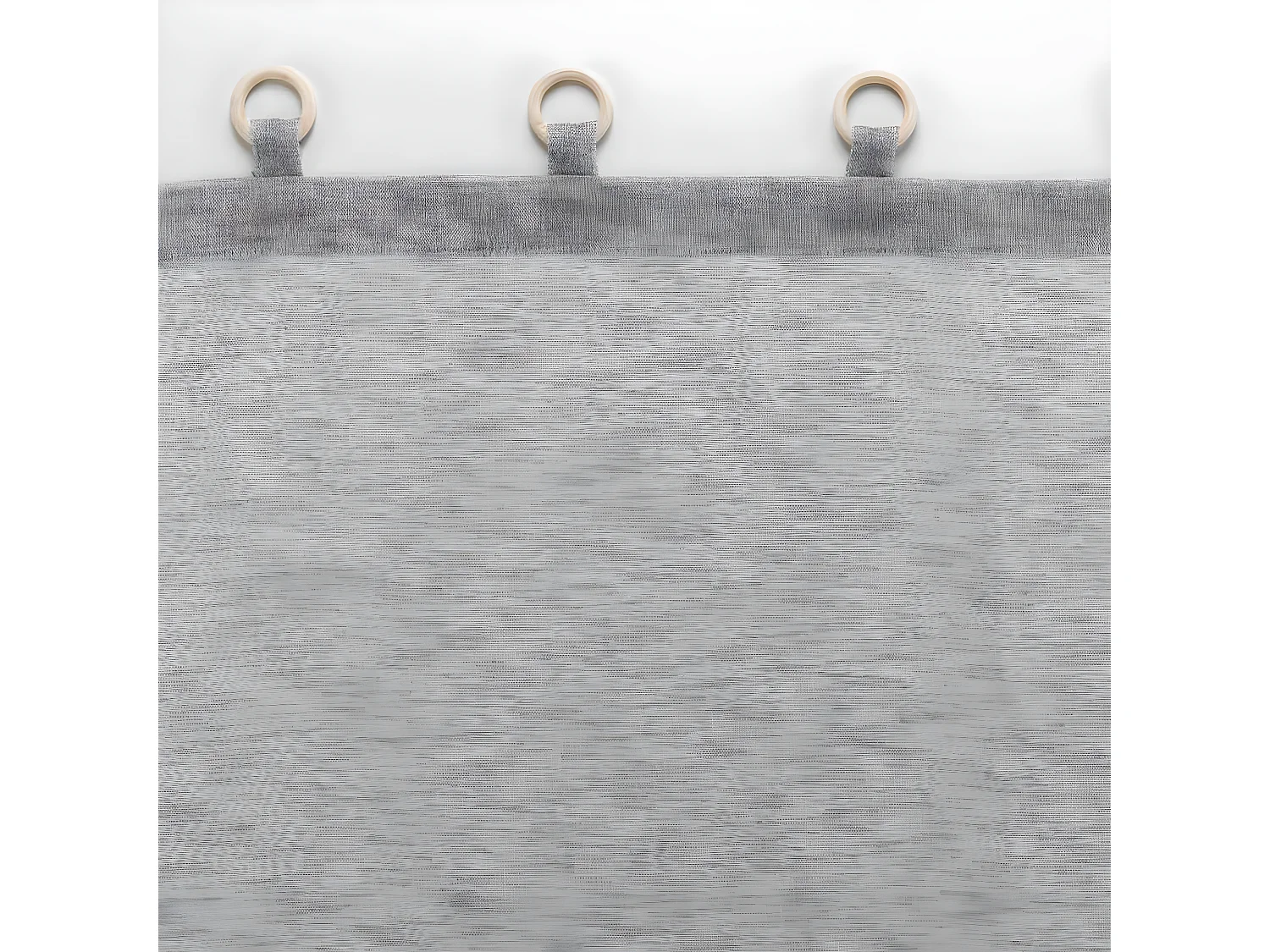 Rideau Voilage à Œillets "Minalisa" 140x240cm Gris