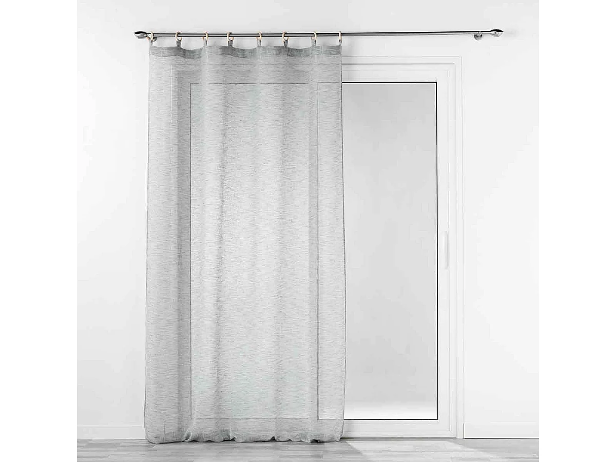 Rideau Voilage à Œillets "Minalisa" 140x240cm Gris