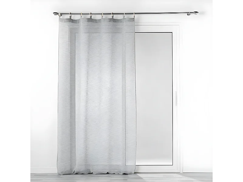 Rideau Voilage à Œillets "Minalisa" 140x240cm Gris