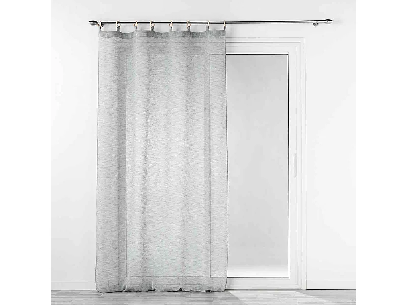 Rideau Voilage à Œillets "Minalisa" 140x240cm Gris