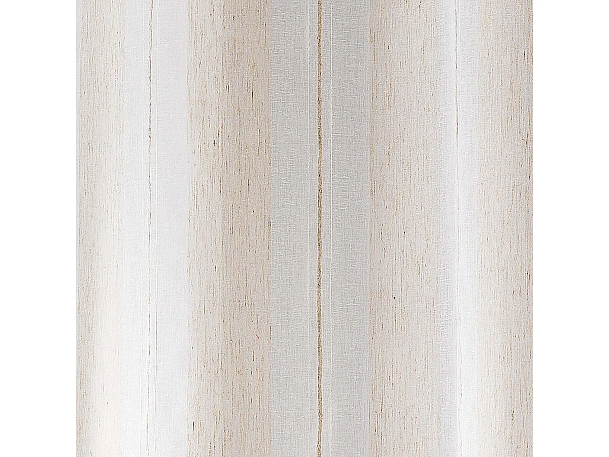 Rideau Voilage à Œillets "Hélios" 140x240cm Beige Lin