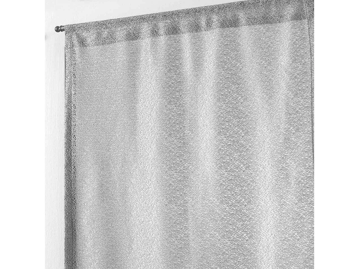 Paire de Voilages "Castille" 60x160cm Gris