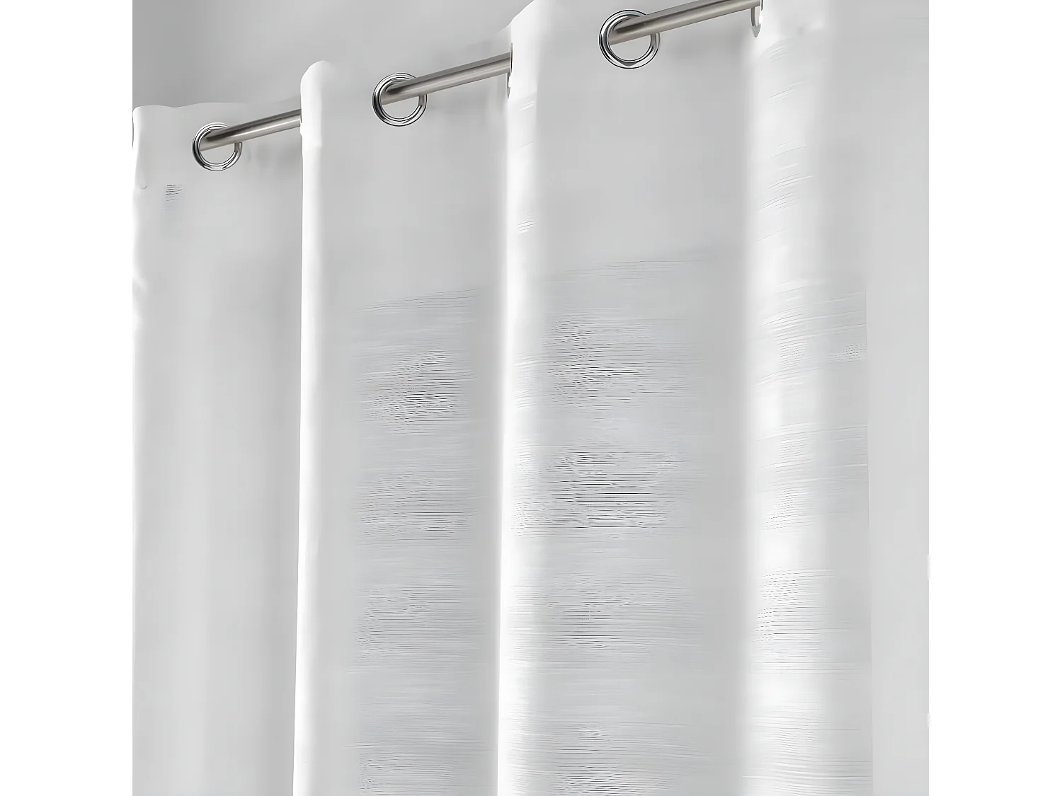 Rideau Voilage à Œillets "Effie" 140x280cm Gris