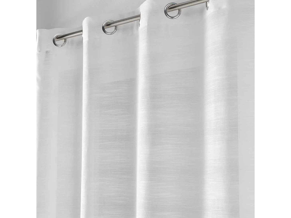 Rideau Voilage à Œillets "Effie" 140x280cm Gris