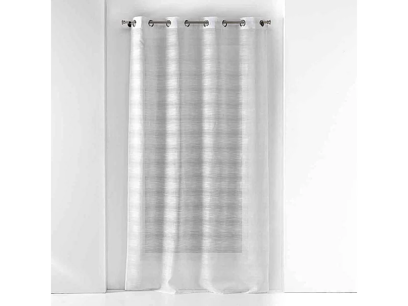 Rideau Voilage à Œillets "Effie" 140x280cm Gris