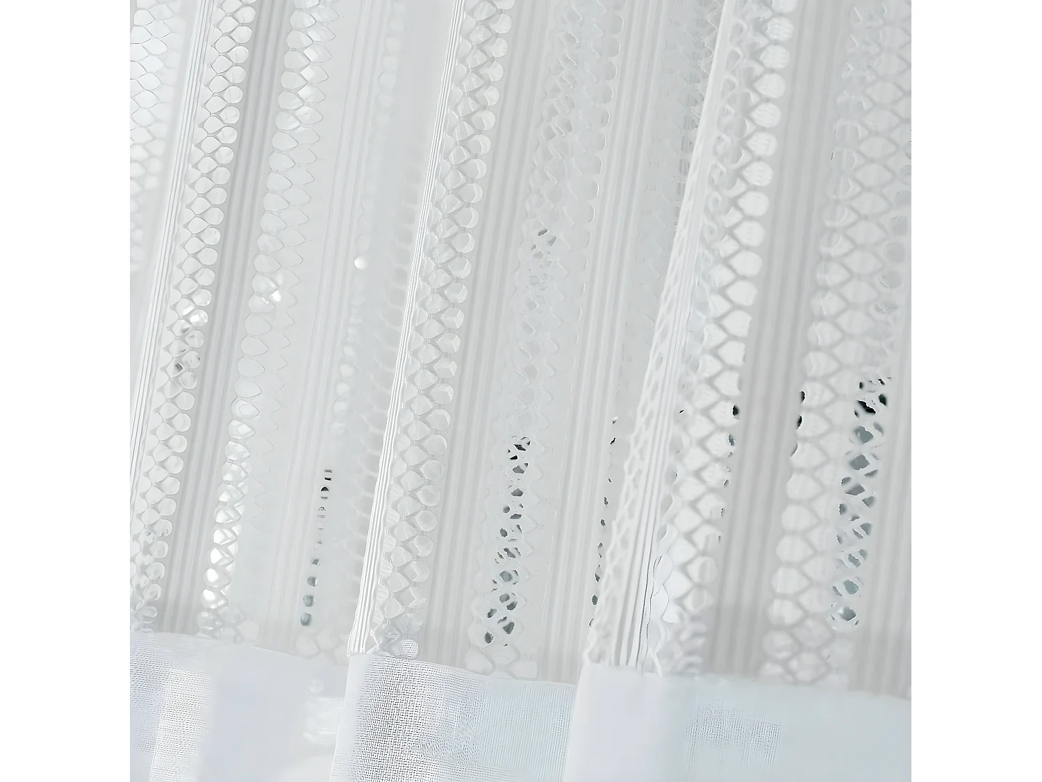 Rideau Voilage à Œillets "Madi" 140x240cm Blanc