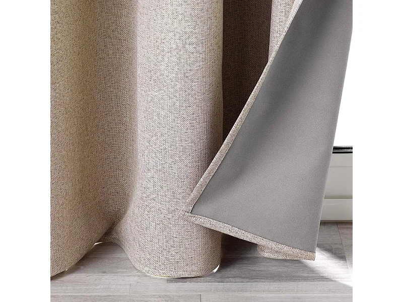 Rideau Occultant à Œillets "Crépuscule" 140x260cm Lin