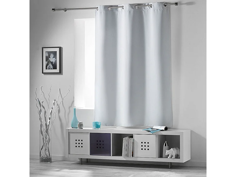 Cortina opaca para radiador de baja altura con un 90 % de oscurecimiento 135 x 180 cm