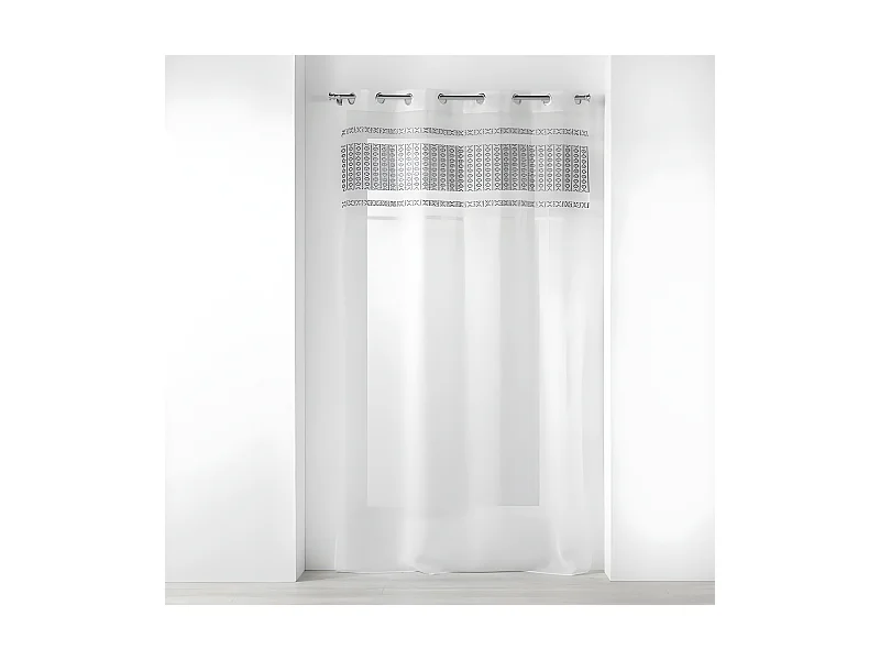 Rideau Voilage à Œillets "Storia" 140x240cm Blanc