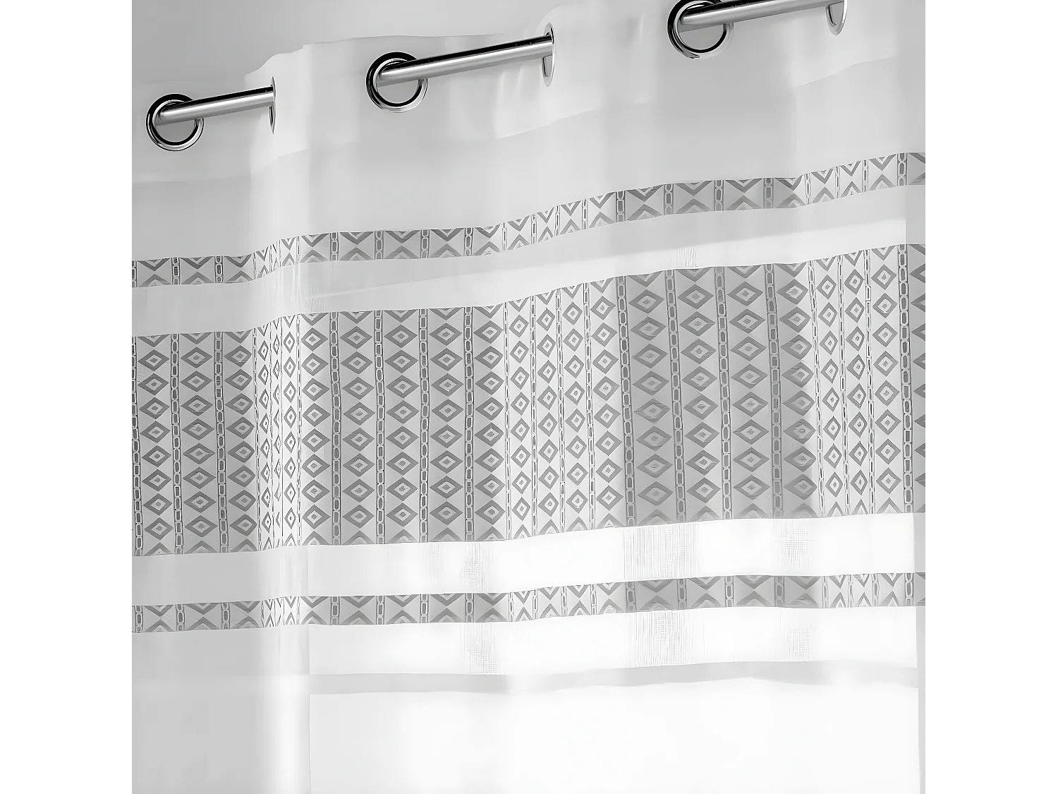 Rideau Voilage à Œillets "Storia" 140x240cm Blanc