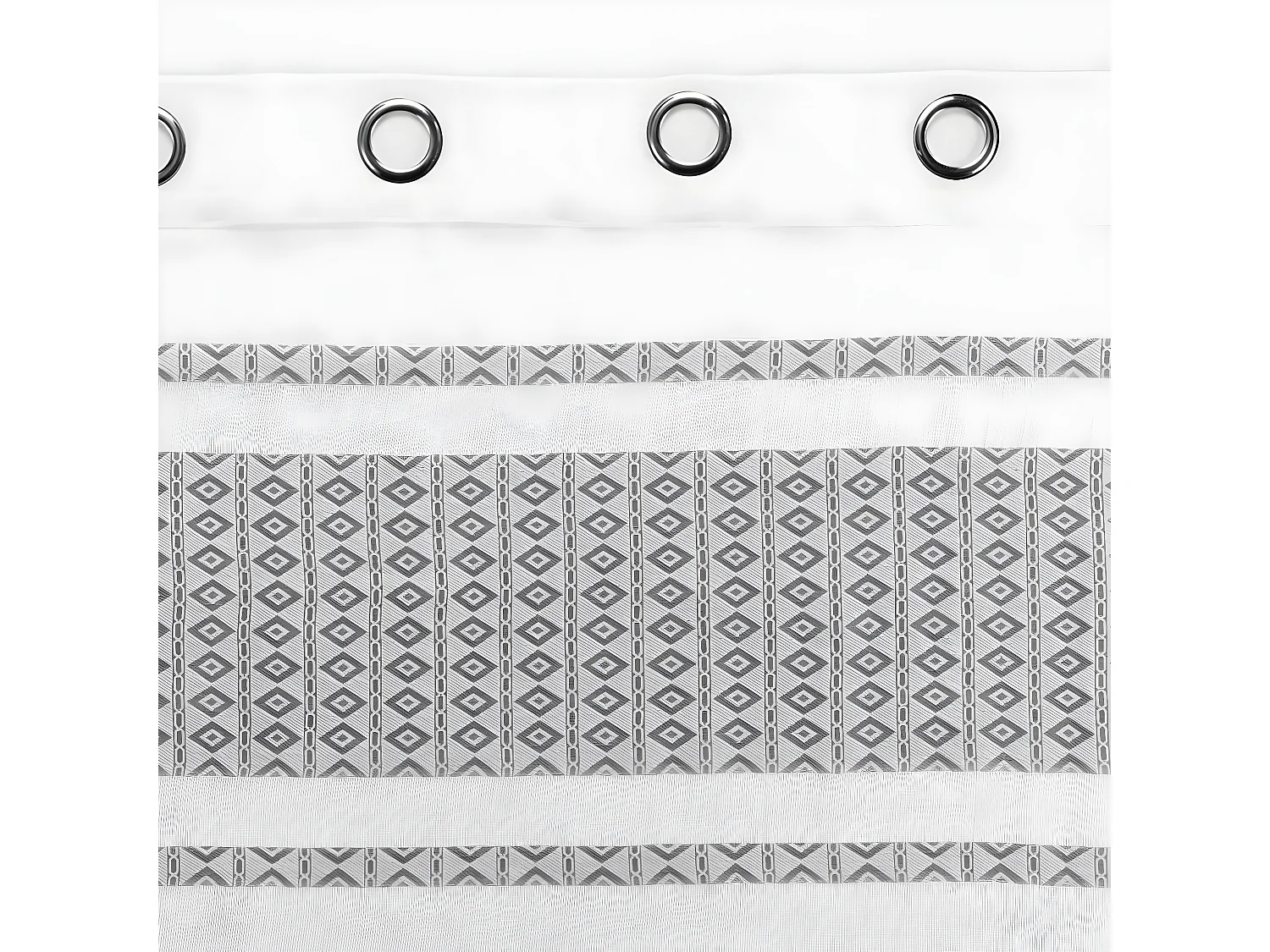 Rideau Voilage à Œillets "Storia" 140x240cm Blanc