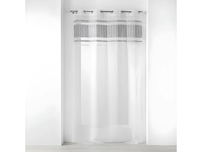 Rideau Voilage à Œillets "Storia" 140x240cm Blanc