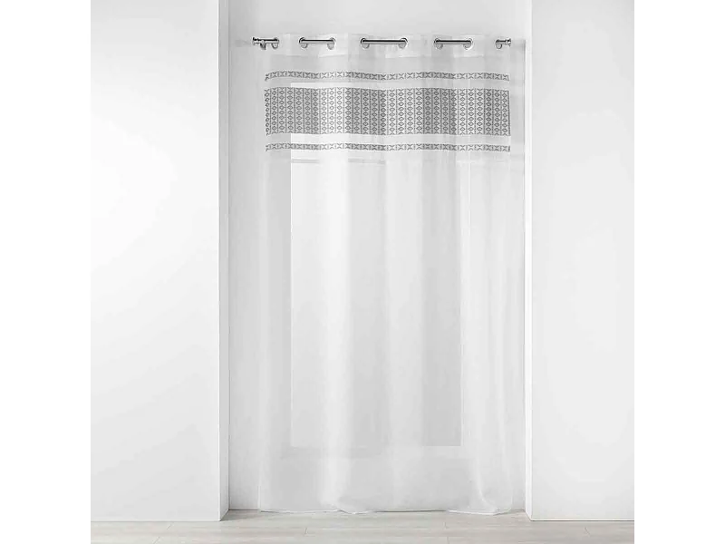 Rideau Voilage à Œillets "Storia" 140x240cm Blanc